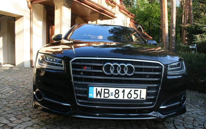 Audi S8 cena 179000 przebieg: 109000, rok produkcji 2014 z Warszawa małe 254